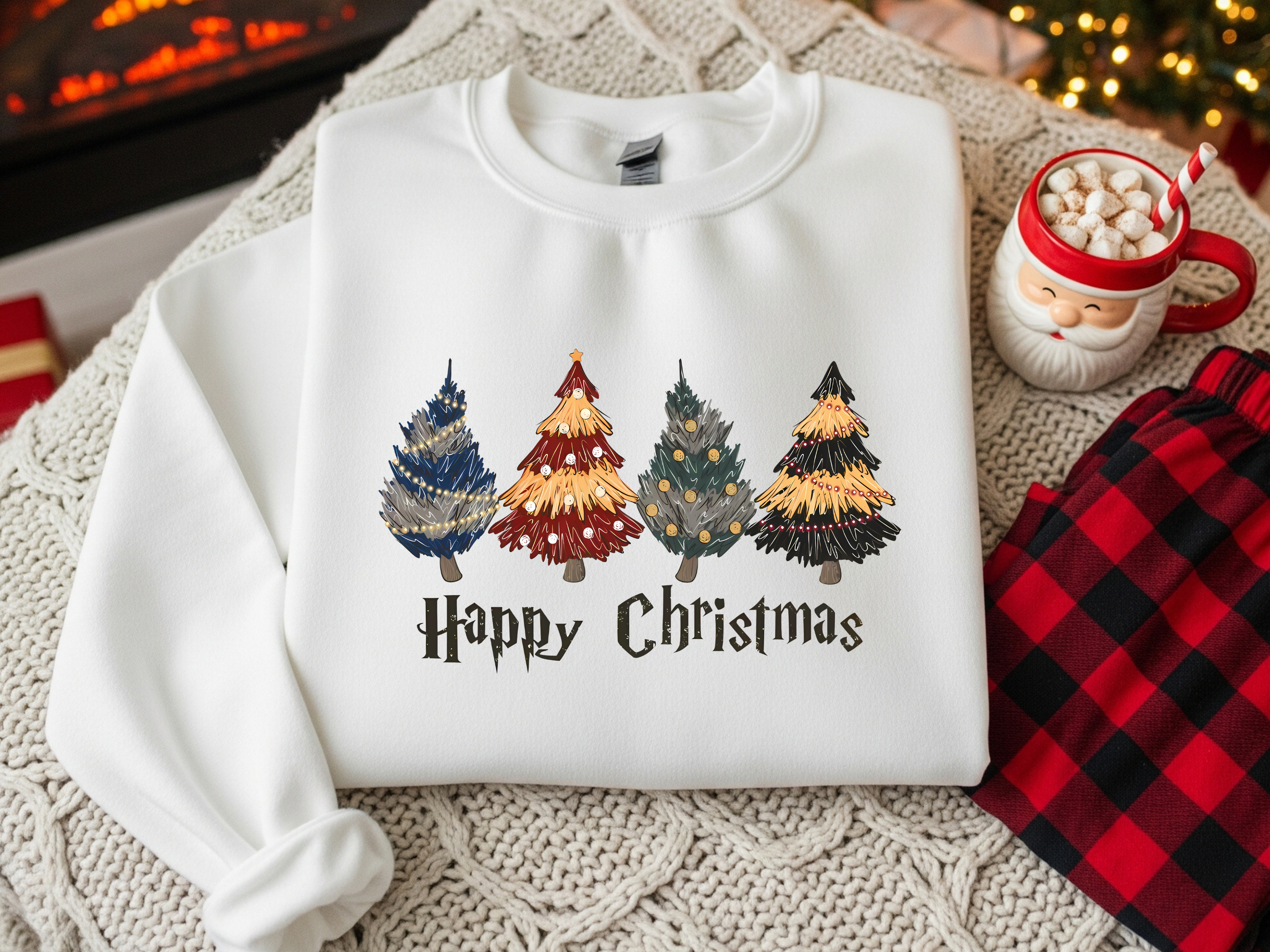 Hogwarts Houses Christmas Tree Sweater