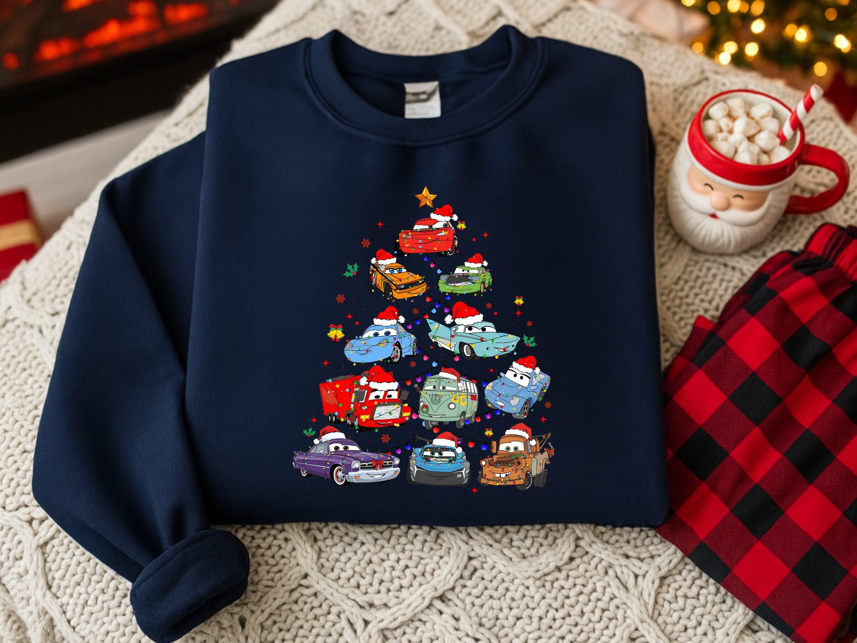 Cars Christmas Tree Sweater