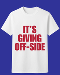 It's giving off-side