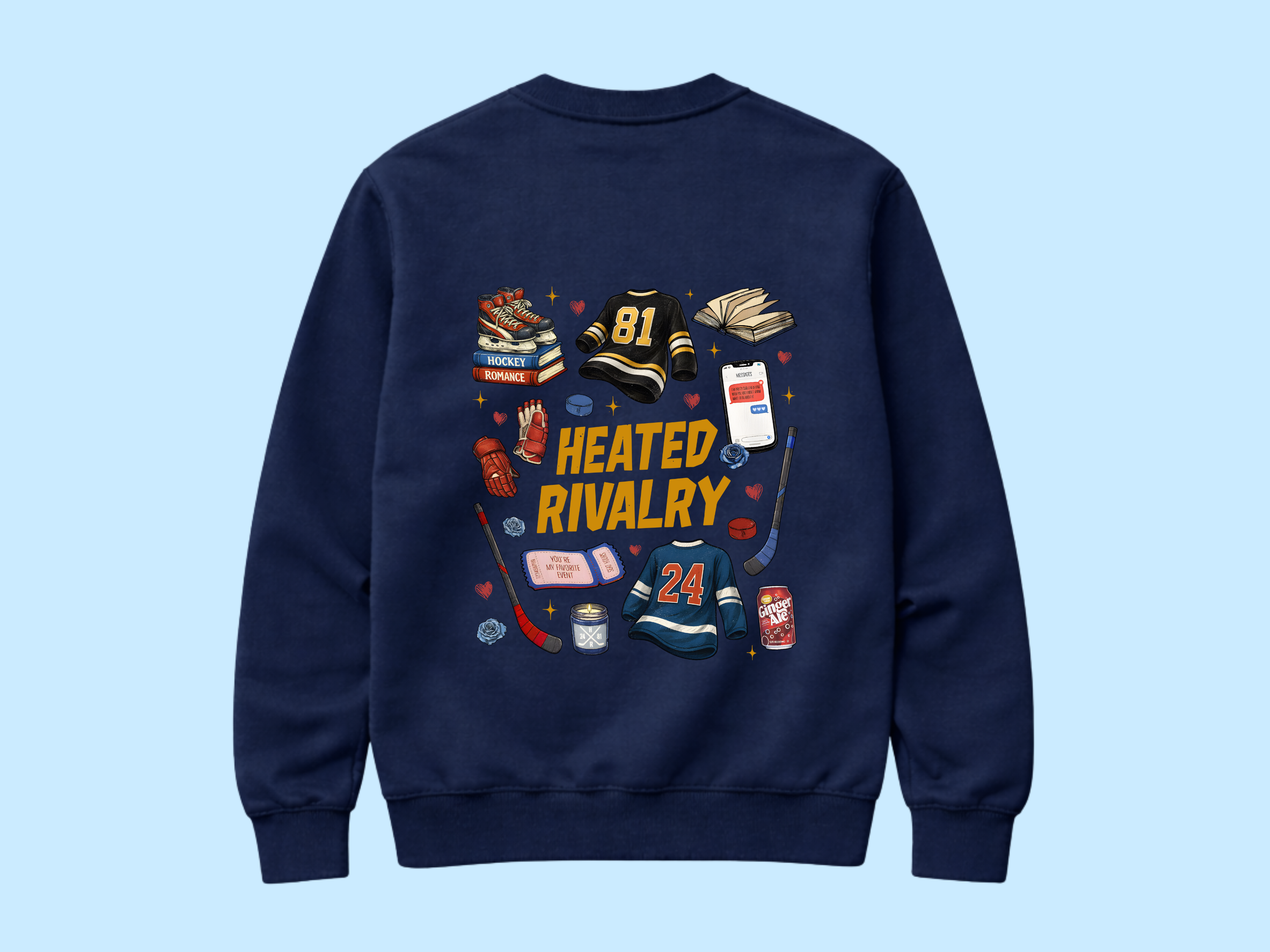 Hockey Romance Motif Sweat