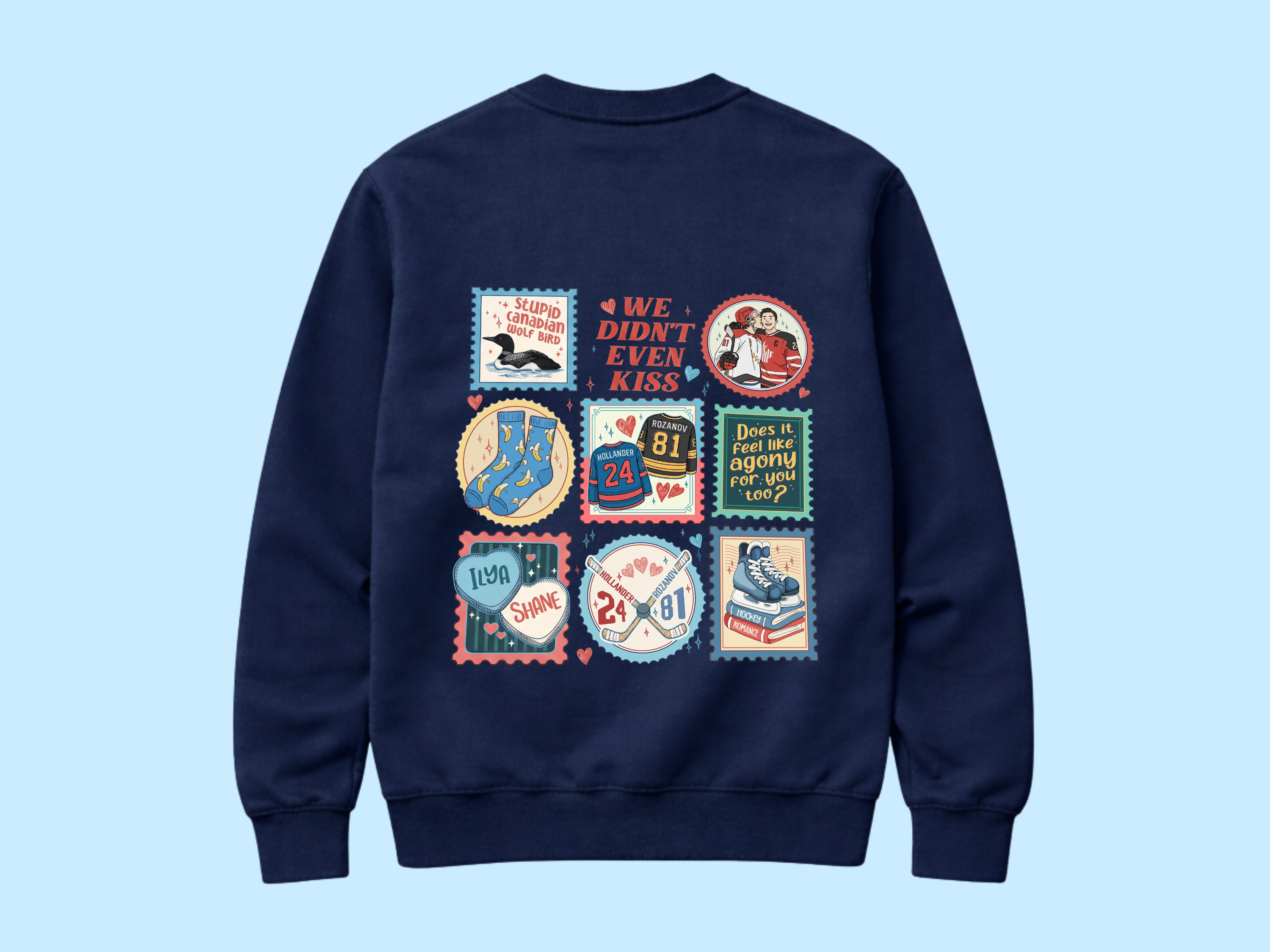 Hockey Romance Stamp Sweat (Front and Back)