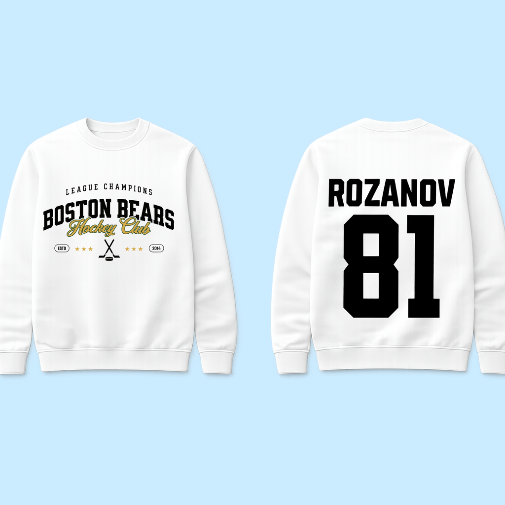 League Champions Yellow Text Sweat