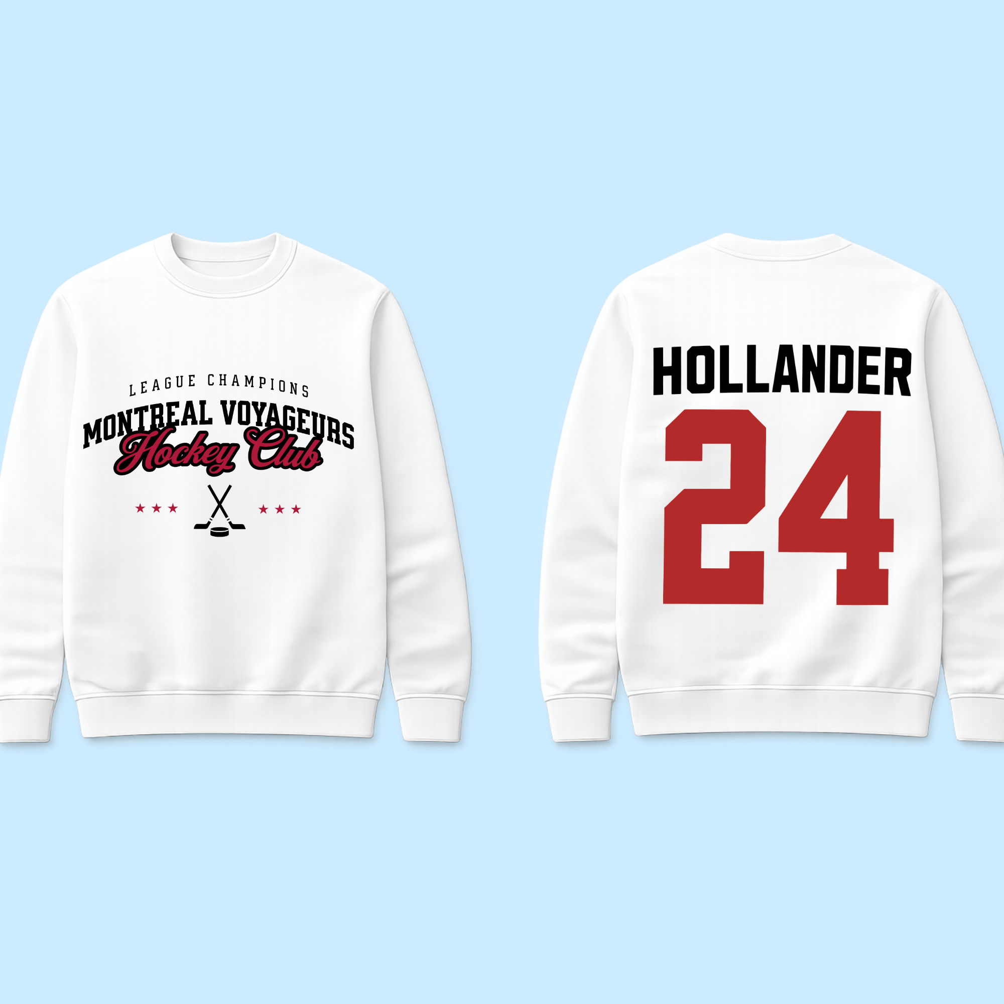 League Champions Red Text Sweat