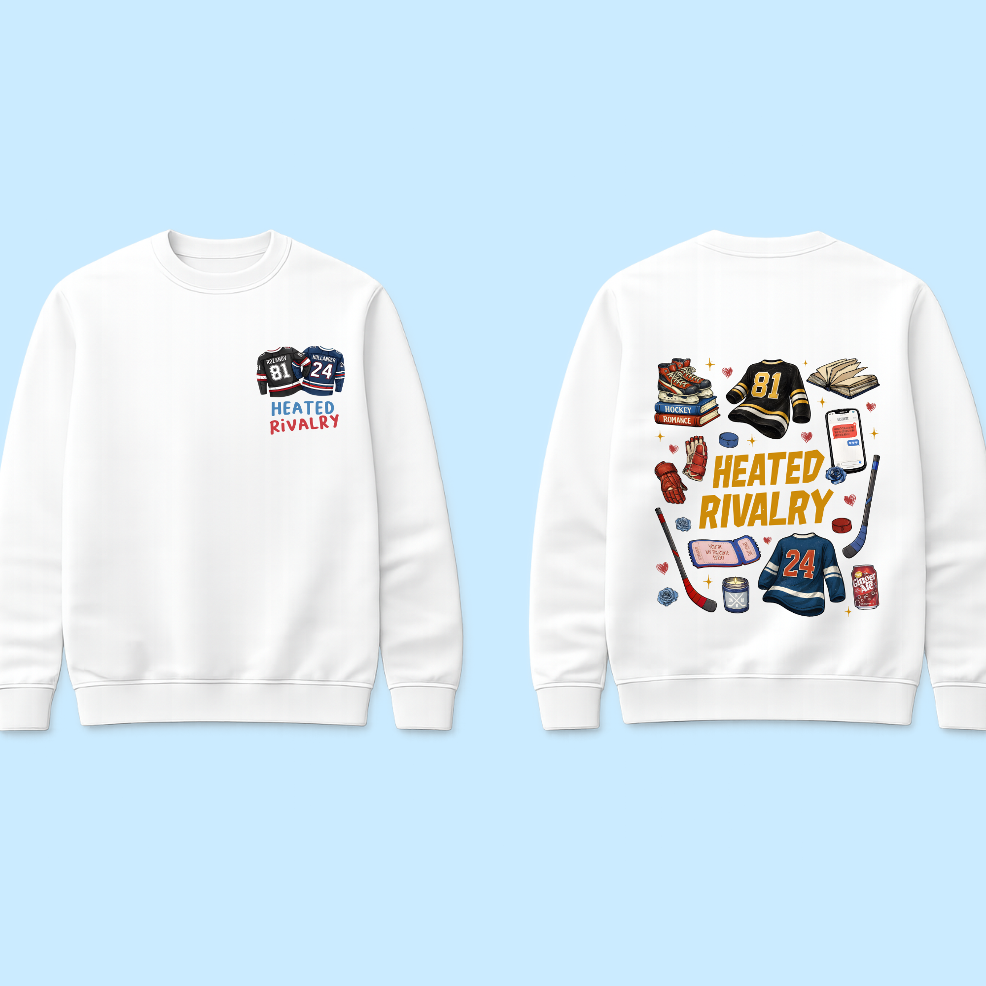 Hockey Romance Motif Sweat