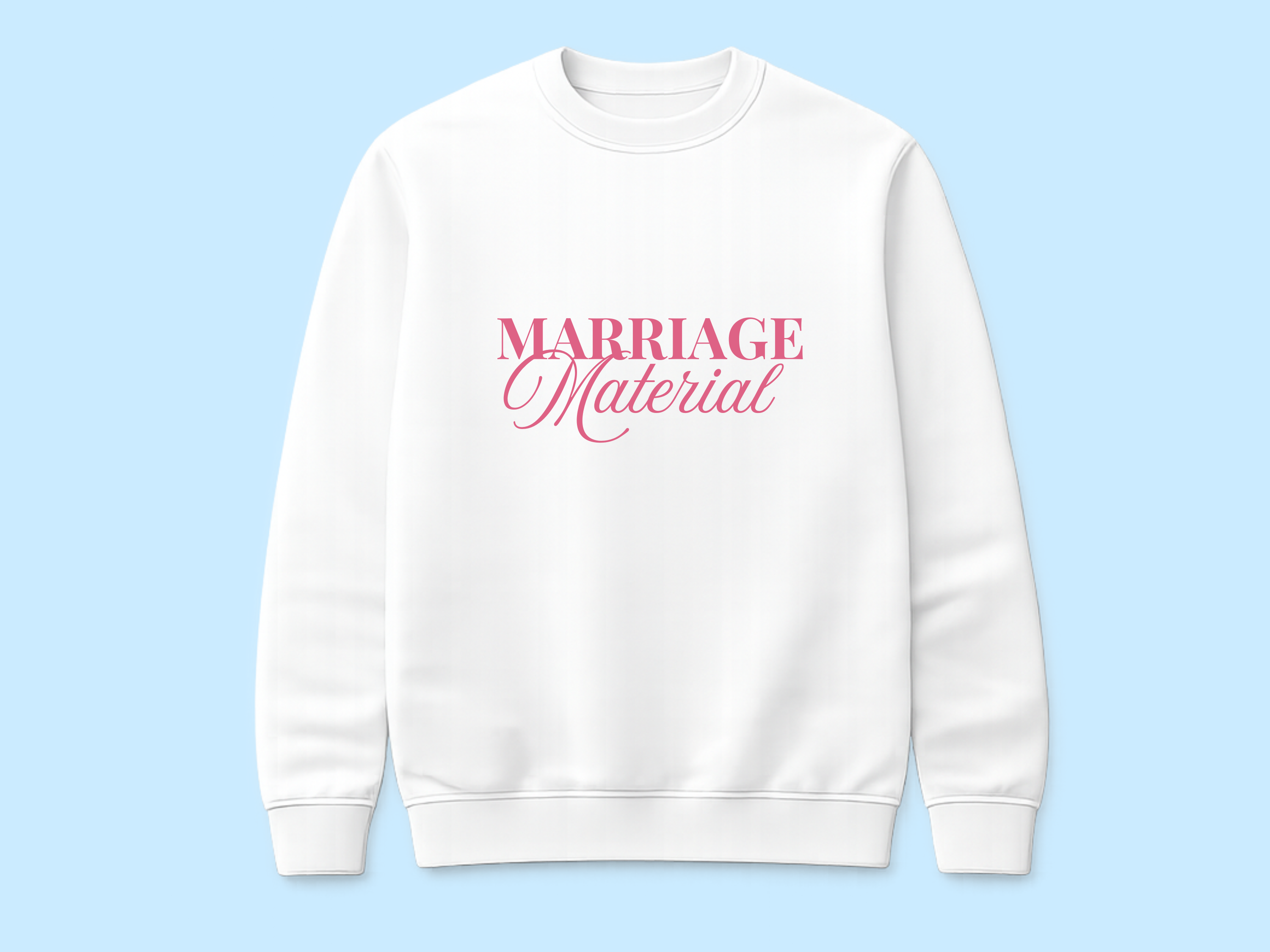 Marriage Material - Fancy Text
