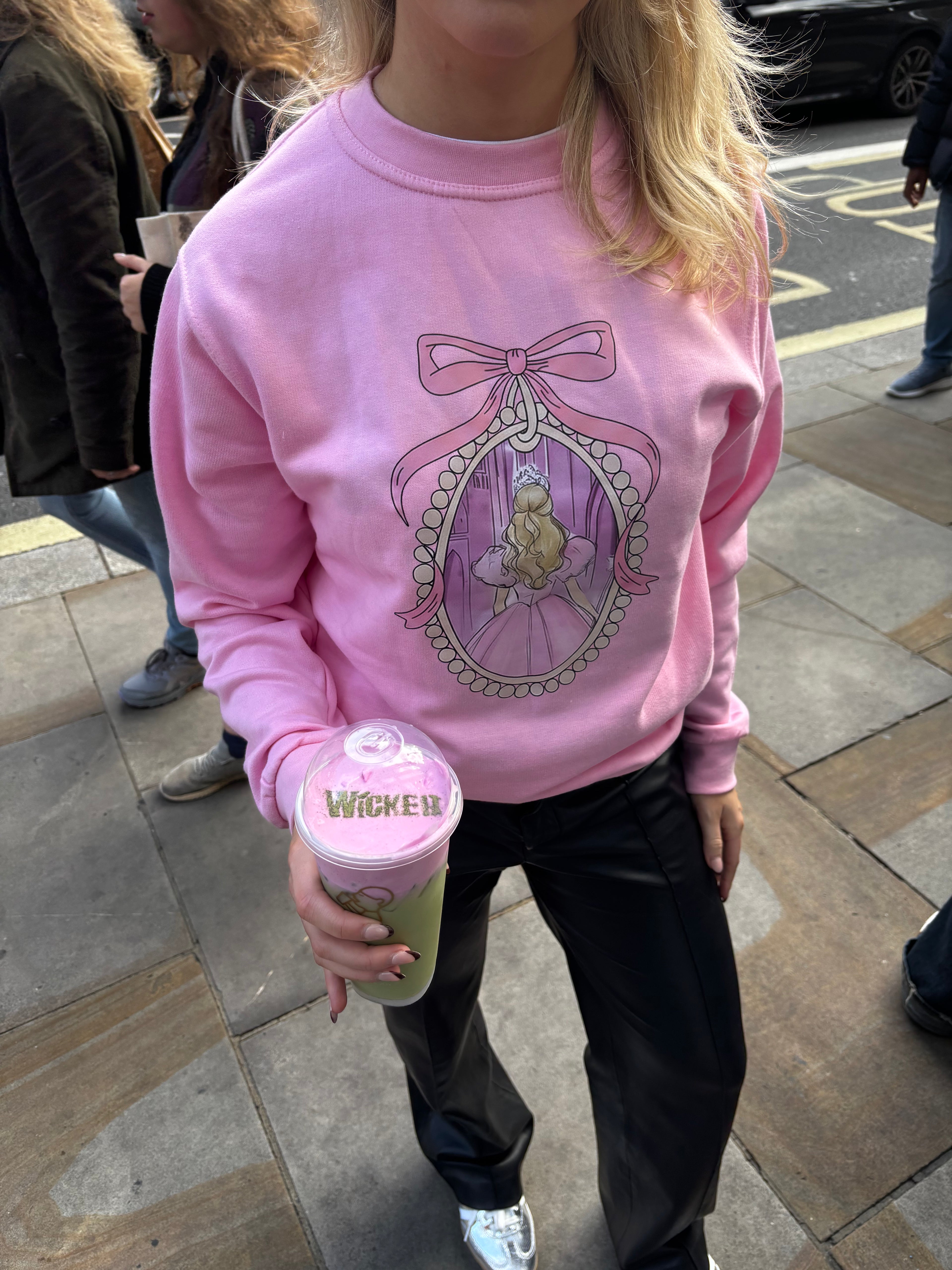 Pink Glinda inspired / Pink witch Sweater
